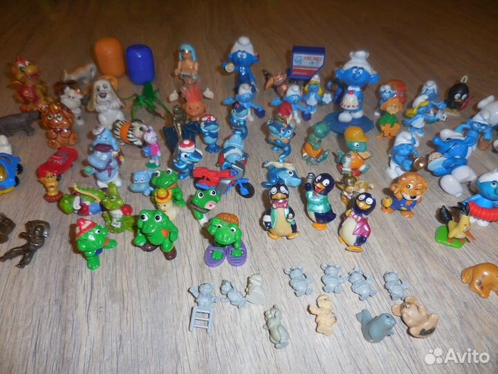 Игрушки из Киндера 90:Динозавр Акулы Бегемоты Львы