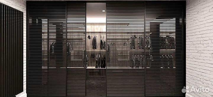 Раздвижные перегородки в гардеробную, шкаф