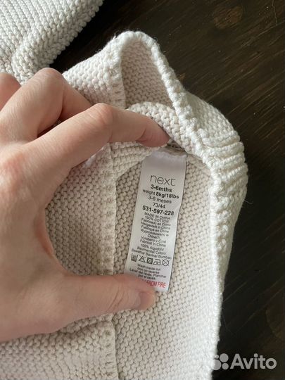 Кофта с ушками 62 примерно