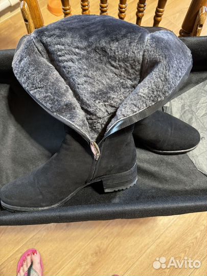 Сапоги женские зимние замшевые loriblu 37 размер