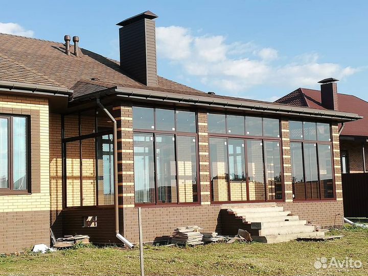 Алюминиевое остекление беседки/веранды