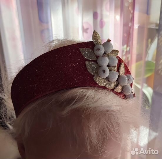 Ободок кокошник осень