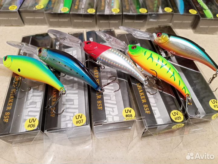 Воблеры для троллинга Deep Shaker 85F 25 цветов