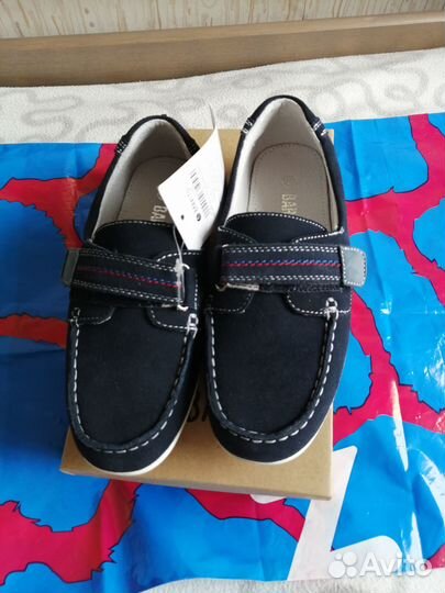 Новые мокасины Barkito из натуральной замши 34р