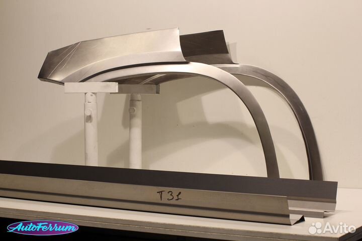 Nissan X-trail T31 кузовные пороги и задние арки