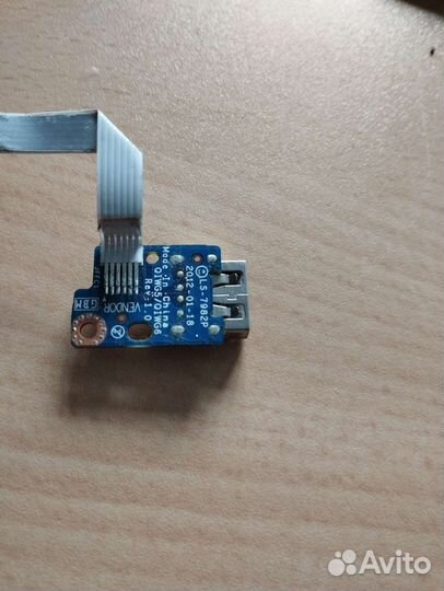 Плата usb со шлейфом ls-7982p g580 20150