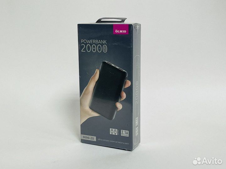Внешний аккумулятор Olmio mini-20 20000mAh Black
