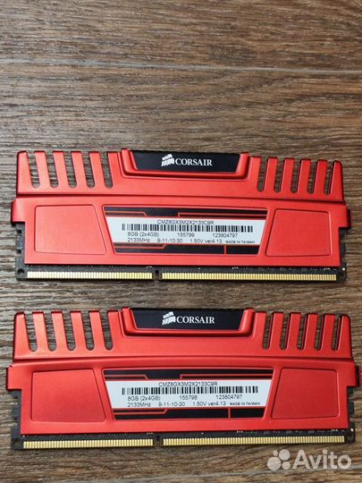 Оперативная память DDR3 Corsair Vengeance 2x4 GB