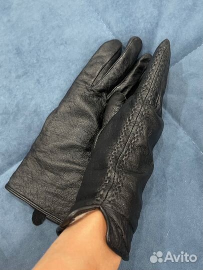 Перчатки женские кожаные