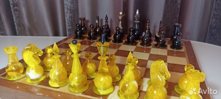 Шахматы янтарные СССР