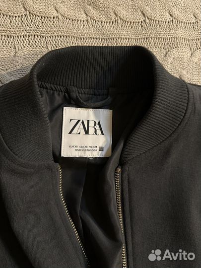 Бомбер Zara серый XS