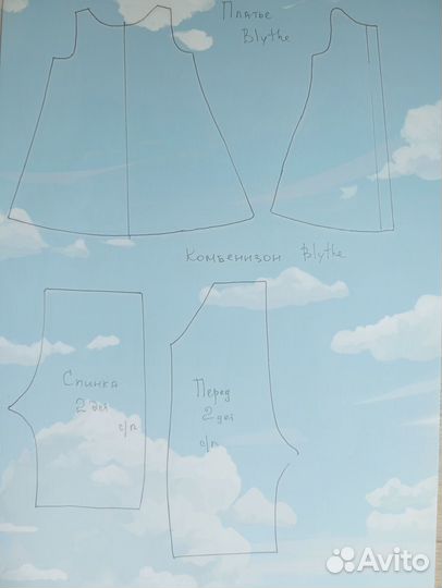 Выкройки для пошива кукольной одежды для Блайз