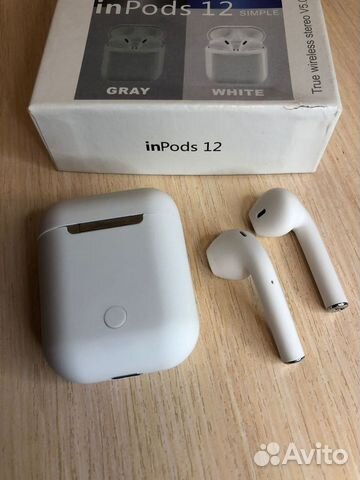 Беспроводные наушники inPods 12 Simple белые