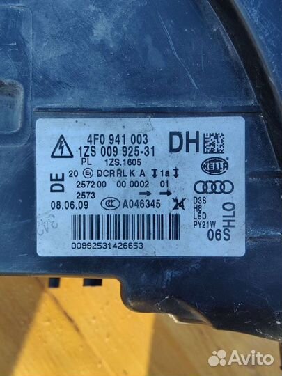 Фара Ауди A6 c6 рестайлинг