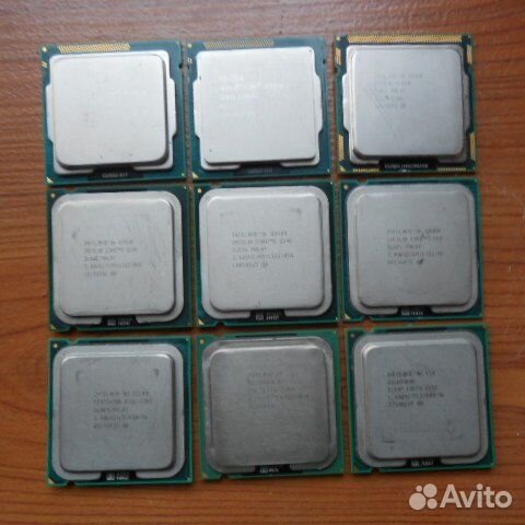 Процессоры Intel 4 ядра 8 моделей