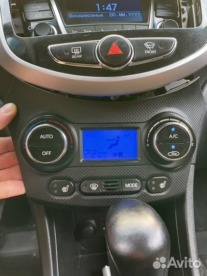 Блок управления климатом Hyundai Solaris