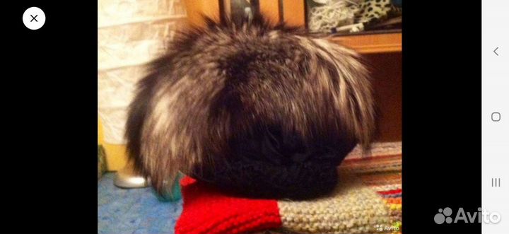 Шапка женская каракуль и чернобурка