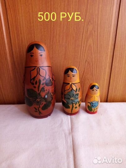 Матрёшки СССР. Полхов-Майданская роспись