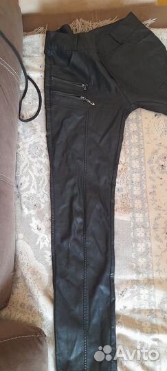 Кожаные штаны женские