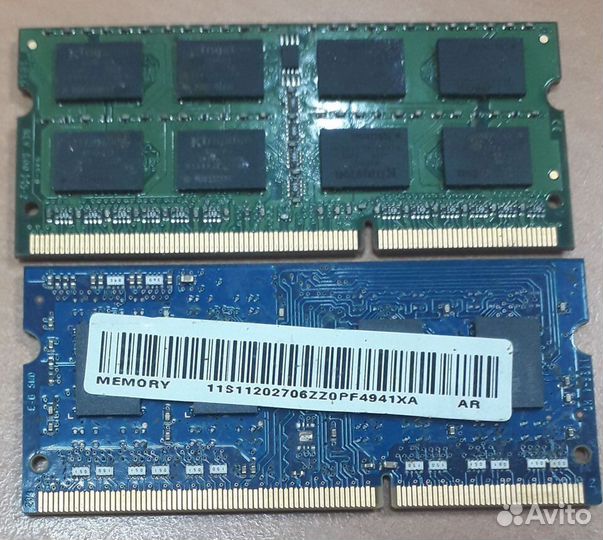 Оперативная память для ноутбука ddr3, 1333, 4 Гб