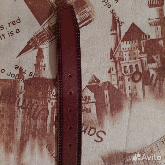 Мужской ремень коричневый