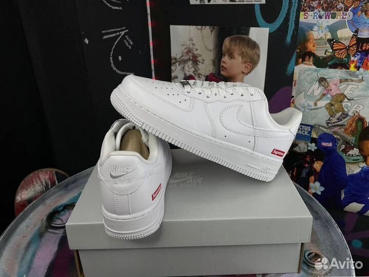 Кроссовки Nike Air Force x Supreme арт:9127616