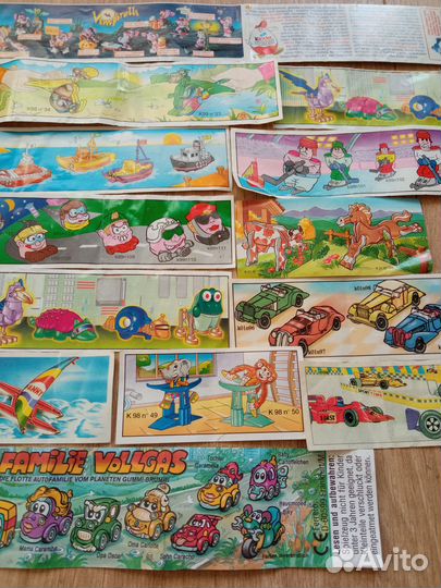 Вкладыши киндер