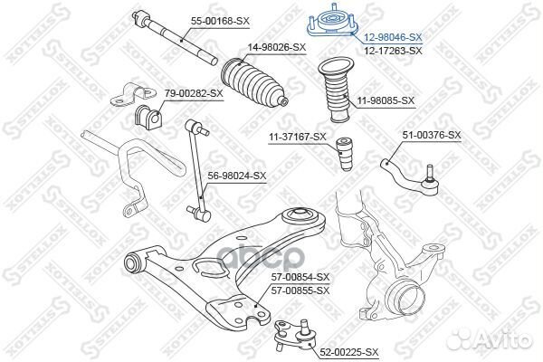 Опора амортизатора переднего Toyota Avensis all