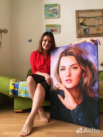 Портрет на холсте по фото Севастополь