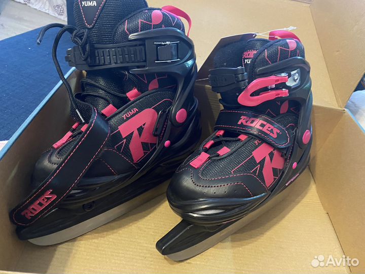 Коньки для девочки раздвижные новые