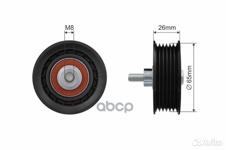 Ролик поликлинового ремня направляющий RNK-CT-0