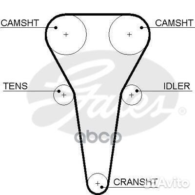 Комплект ремня грм K015567XS Gates