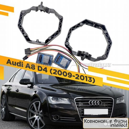 Переходные рамки для замены линз в фарах Audi A8 D