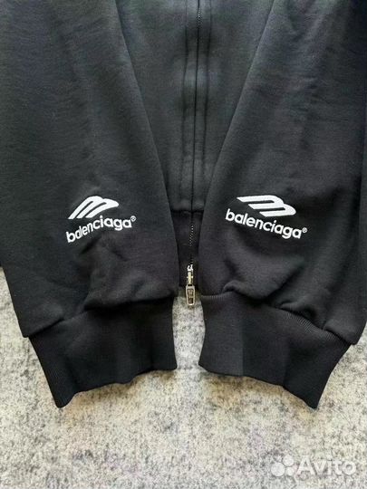 Зип Худи Balenciaga Soccer Paris Zip Hoodie