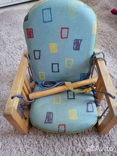 Качеля деревянная подвесная