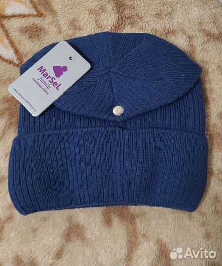 Шапка новая для мальчика (подростка) на флисе