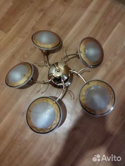 Хрустальная люстра СССР винтажная