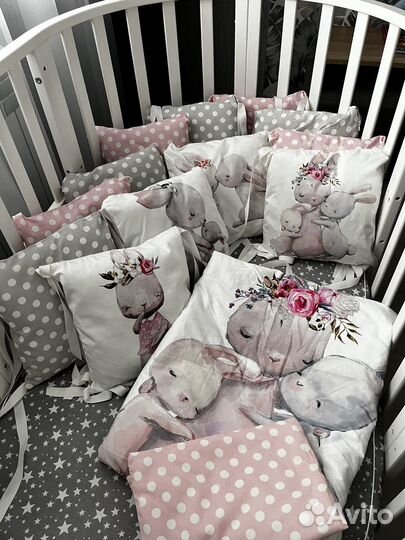 Бортики в детскую кроватку