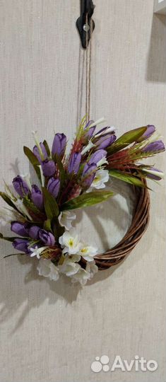 Венок декоративный весенний
