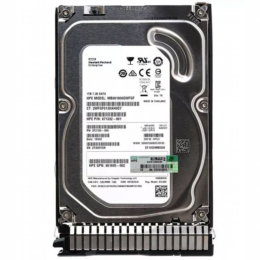 [MB001000GWFGF] Жесткий Диск Hp Mb001000gwfgf 1tb SATA3 3.5" Hdd