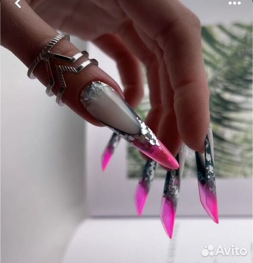 Наращивание, маникюр