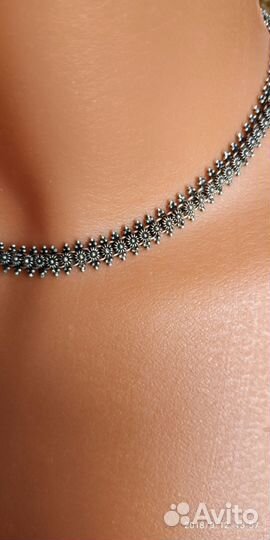 «Набор колье+браслет из серебра 925 пробы»