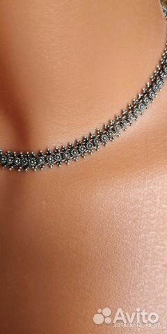 «Набор колье+браслет из серебра 925 пробы»