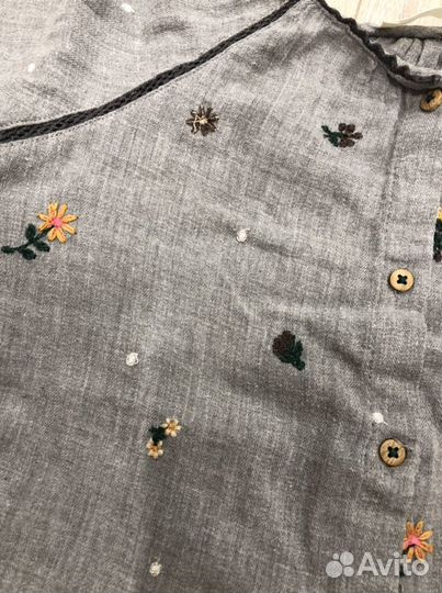 Рубашка zara 2/3 года