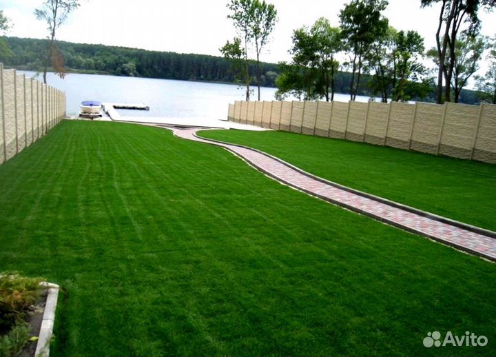 Газон рулонный с укладкой