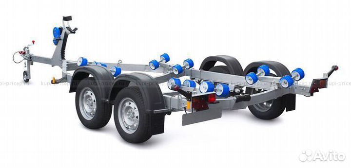 Прицеп для лодки мзса 81773G исп.013 (ролики)