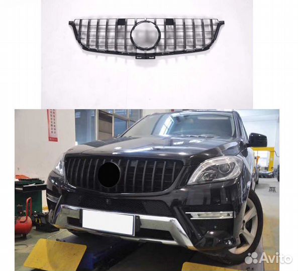 Решетка тюнинг Mercedes ML W166 GT 2012-2015