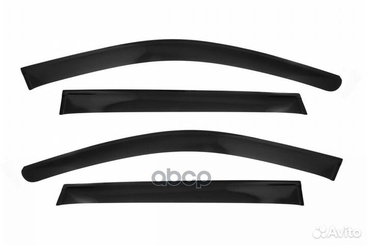 Дефлектор окон (накладной скотч 3 м) 4 шт. daew