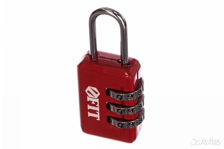 Замок навесной кодовый 3 диска, 24х33,5мм, стальн