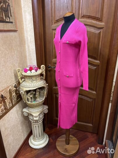 Платье трикотажное под Balmain